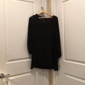 Flowy black dress